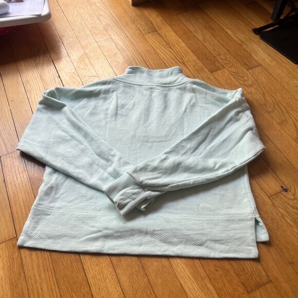 Sweaty Betty Size XS Pearl Blue Nestle Up Half Zip Pullover Sweatshirt - Picture 12 of 16